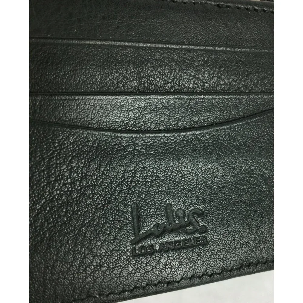 Lodis Black Belt Clip ID Credit Card Holder w Zip Compartment Business